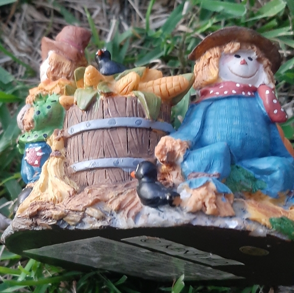 VTG Kenyield Fall Harvest Scarecrow Pumpkin Candle - Picture 5 of 8